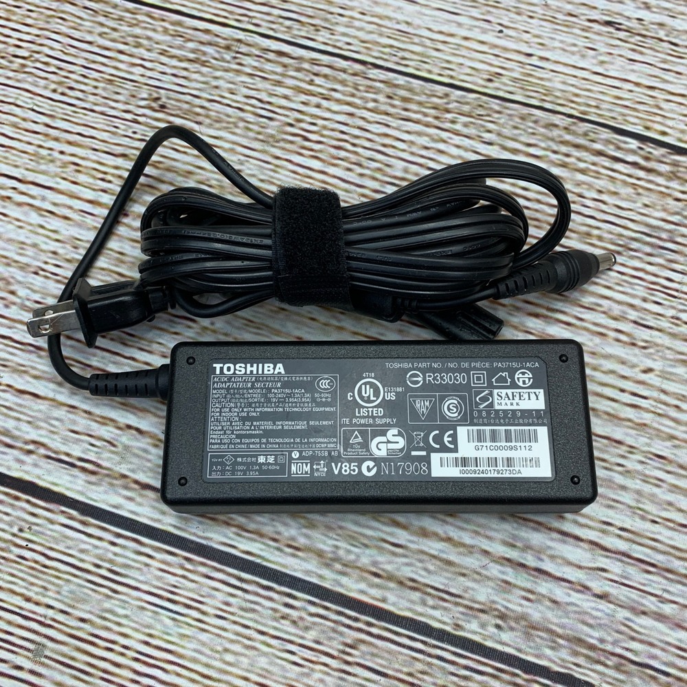 Toshiba AC DC Adapter Power Supply PA3715U‎ 1ACA 19V 3.95A 75W Laptop Charger